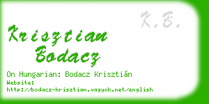 krisztian bodacz business card